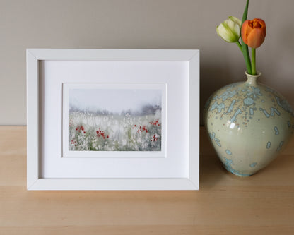 Watercolour Flowers Print